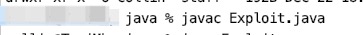 javac Exploit.java